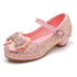 Girl's Glitter Princess Shoes With Rinestone Pearl Bowknot(Toddler/Little Kid)
